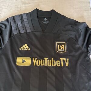 Adidas Black and Gold LAFC Soccer Jersey